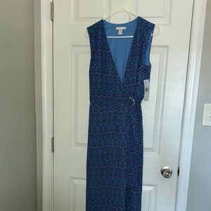 London Times Blue Maxi jumpsuit